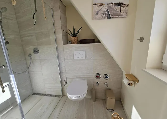 Kuestenglueck 3 Modernes Maisonette-apartment Mit Meerblick & Kickerspass - 200m Zum & Baecker